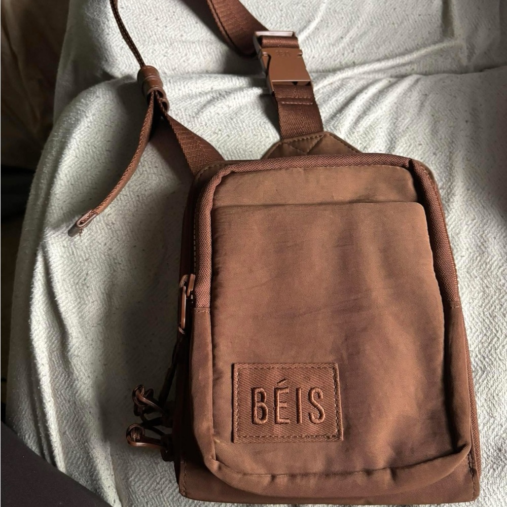 BEIS Brown Chest Sling Bag